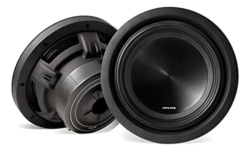 Subwoofer Alpine Swt-10s4 10 Pulgadas 4ohms Color Negro