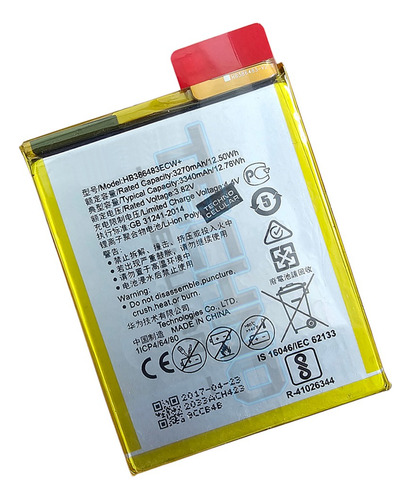 Bata Para Huawei Mate 9 Lite Hb386483ecw+ 100% Original