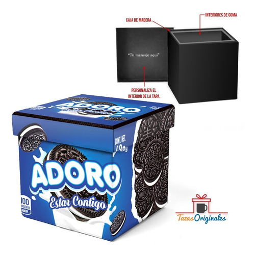 Caja De Regalo De Madera Oreo Para Cumpleaños De Mujeres