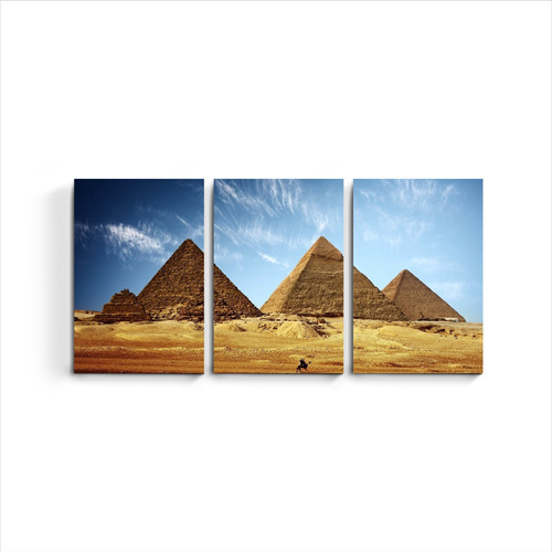 Cuadros Tripticos Modernos Egipto Piramide Desierto Africa 