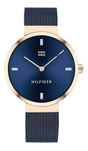 Reloj Tommy Hilfiger Mujer Malla Tejida Azul 1782219