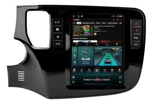 Multimidia Tesla Outlander 13/19 Android 14 64gb Carplay Cam