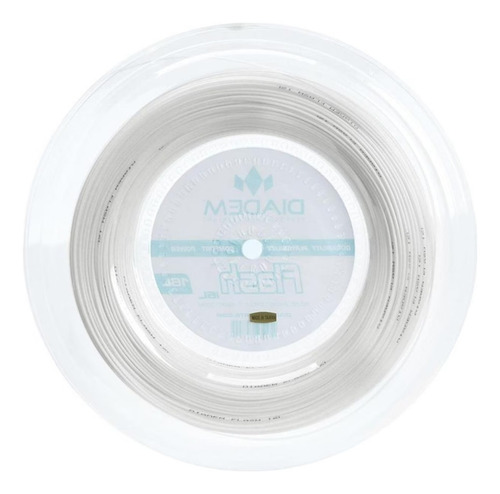 Corda Para Raquete Diadem Flash 17 1,20mm 200m 1.2 Mm Branco Conforto E Tocabilidade Redonda De Co-poliamida