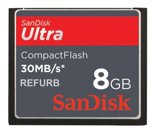 Memoria Compact Flash 8gb Sandisk 200x Refaccionada  (Reacondicionado)