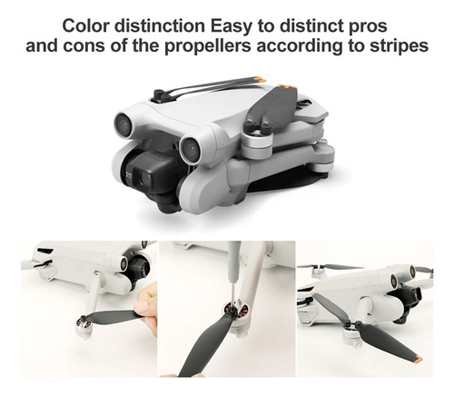 8 Pcs Drones Palas De Hélices Para Dji Mini 3 Pro Accesorios