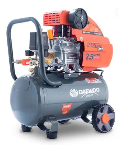 Imagen 5 de 7 de Compresor De Aire Daewoo 50 Litros 2.5 Hp Master Line Gtia