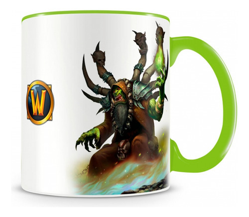 Caneca World Of Warcraft Guldan I Verde