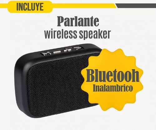 Parlante Portatil Suono Bluetooth Radio Fm Negro