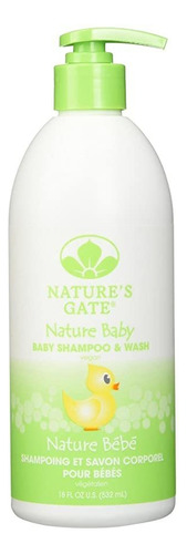 Naturalezas Puertas Del Bebé Champú Suavizante Y Lave, 18 Oz