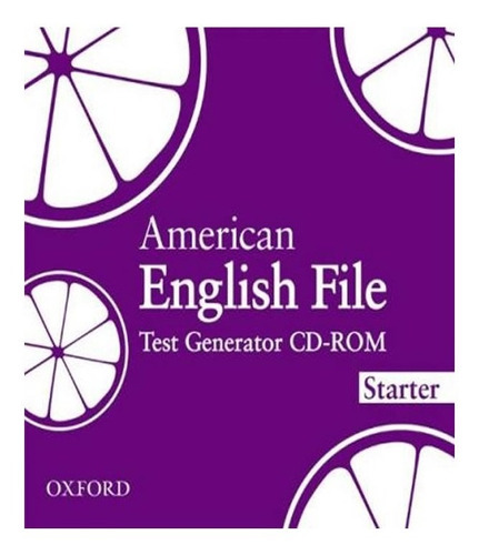 American English File   Starter   Test Generator   Cd Rom: American English File   Starter   Test Generator   Cd Rom, De Oxenden. Editora Oxford, Capa Mole, Edição 1 Em Inglês