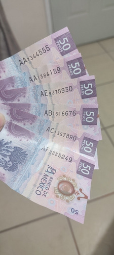 Billete 50 Serie Aa, Ab, Ac, Ae Y Af