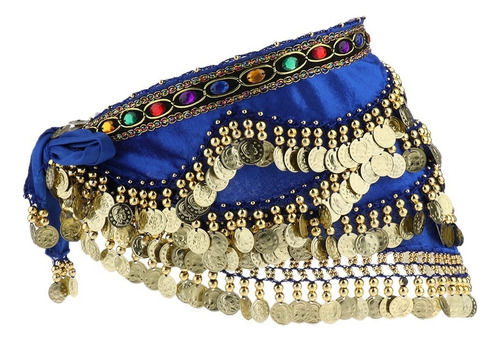 Gold Coins Hanging On Velvet Belly Dance Hip