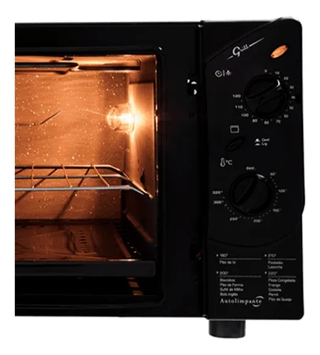 Forno Elétrico De Bancada Fischer Grill Black 44l 1775w