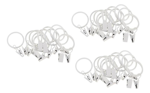 Cortinas Metálicas De 36 Piezas. Anillos De Cortinas Con