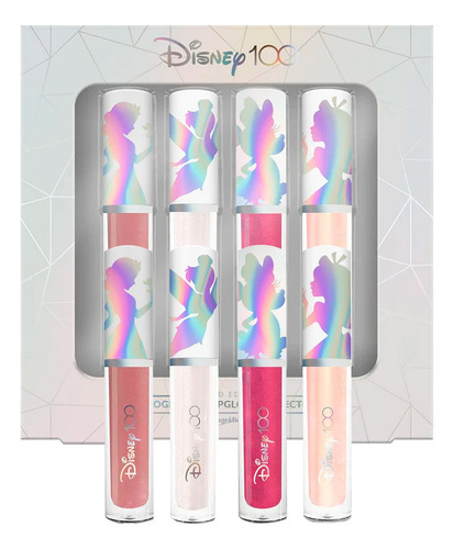 Kit 4 Labiales Gloss De Labios Colección De Disney Princesas