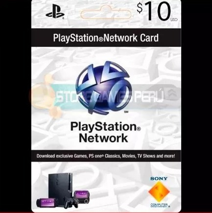 $10 Psn Play Station Network Card Para Store Usa Oferta!!!!