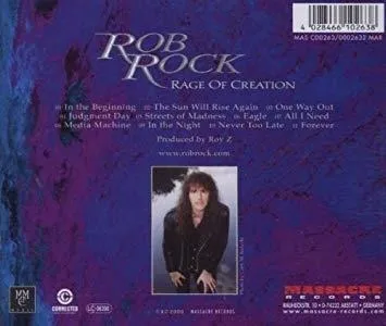 Rock Rob Rage Of Creation Usa Import Cd