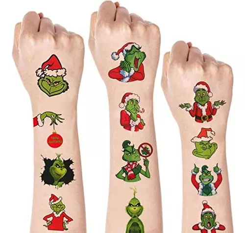 Decoraciones De Navidad Tatuajes Temporales Niños Adultos