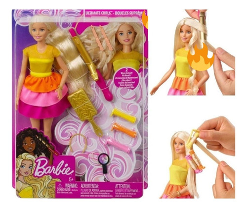 Muñeca Barbie Estilista Con Accesorios 
