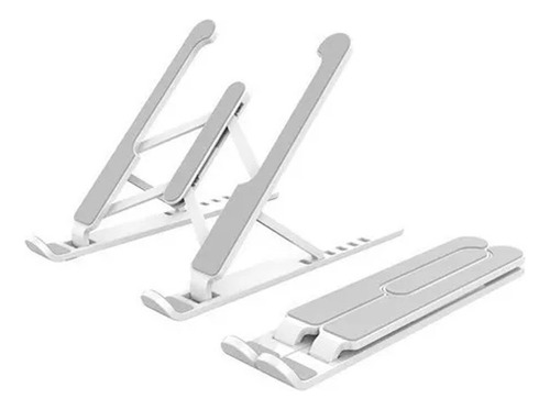 Base Apoyo Soporte Plegable Para Notebook Macbook Tablet P1 Color Blanco