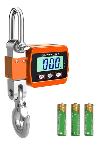 Báscula De Suspensión De Grúa Digital Lcd De 500 Kg/1100lb