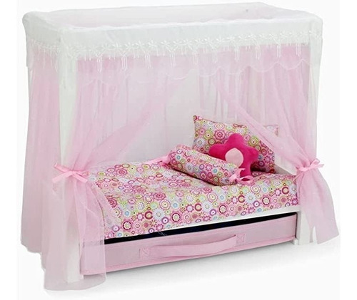 Emily Rose Mueble De Muñeca De 18 Pulgadas | Cama Individu.