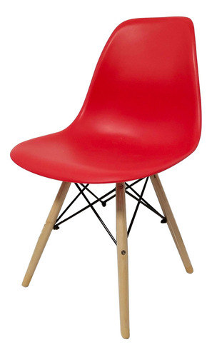 Silla Eames Living Comedor Colores Patas De Madera - Rex