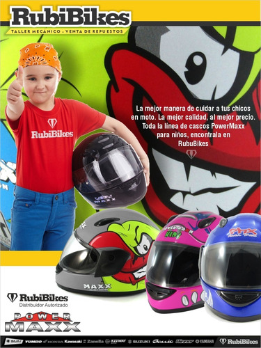 Casco De Moto Para Niño Azul, Aprobados.