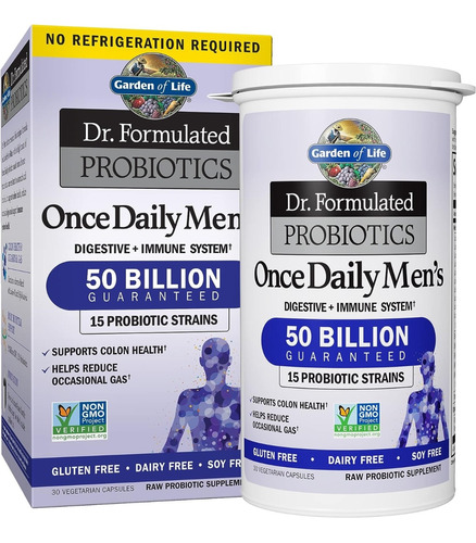 Probioticos Hombre Garden Of Life 50 Billion X 30 Capsulas