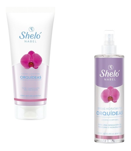 Kit Crema + Loción Orquídeas Sheló Hidratación Suave Aroma