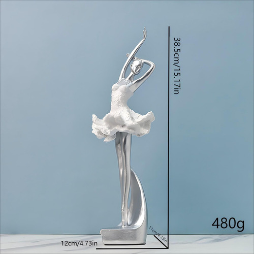 Estatua De Bailarina Para Decoración De Mesa: Figura Artísti