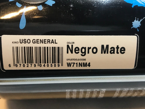 Pintura Aerosol Spray Esmalte Negro Mate Tubo .x 1 T420