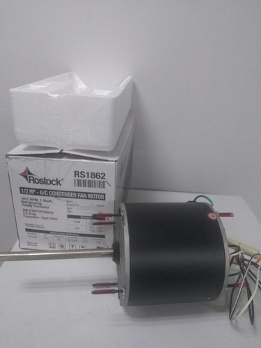 Motor Ventilador De 1/2hp 1075rpm 220volt. 1 Eje Rostock
