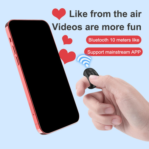 2 Teléfono Bluetooth Control Remoto Selfie Button Mini