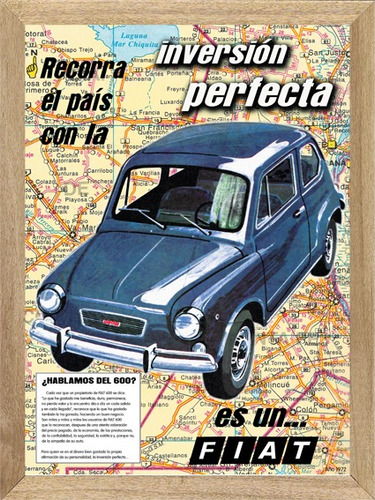 Fiat 600 Cuadros Posters Carteles Publicidades  L257