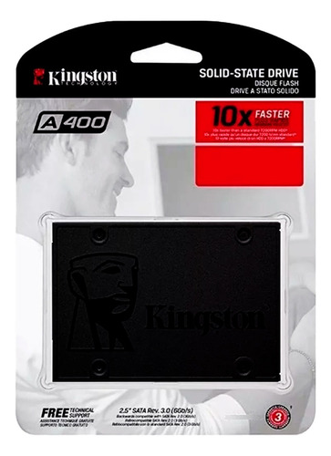 Disco Solido Ssd Kingston A400 De 480gb Sata 2.5'' 7mm 6gbps