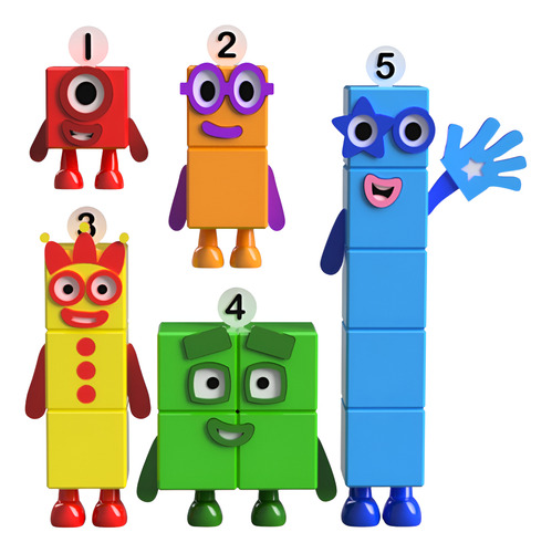 Muñecos Number Blocks Numberblocks Personajes Cubos. 1 Al 5