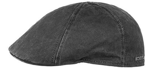 Gorra Plana Stetson Level De Algodón Desgastado Con Pico De