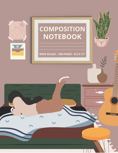 Libro: Composition Notebook. Wide Ruled. 100 Pages. 8.5x11 I