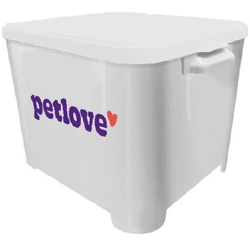 Porta Ração Petlove 15kg Pote Dispenser Cachorro Cães Gatos