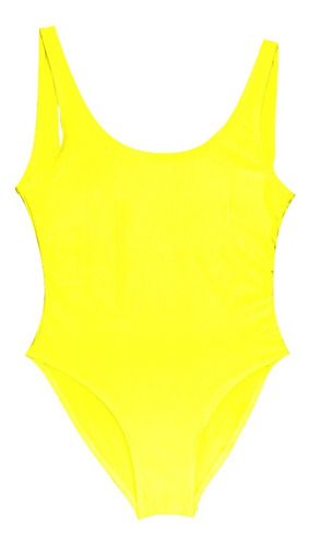 Traje De Baño Sólido De Una Pieza For Mujer, Traje De Baño