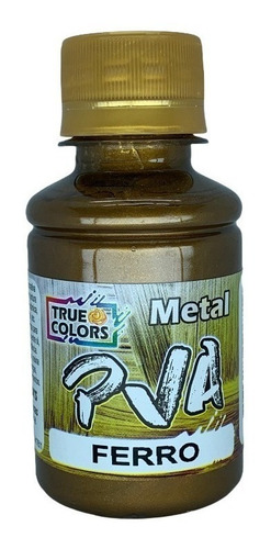 Tinta Pva Metal Colorido 100ml - True Colors - Pronto Cor Ferro - 7993