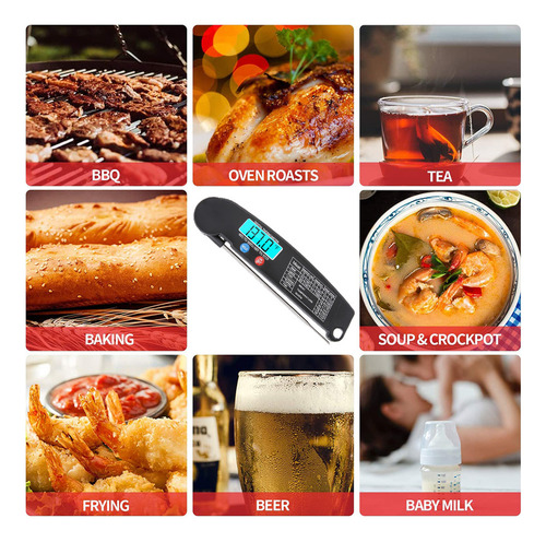 Termómetro Digital Para Carne De Lectura Instantánea Con Son