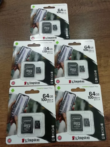 Kingston 64GB Lava Iris Fuel 25 MicroSDXC Canvas Select Plus Card Verified by SanFlash. 100MBs Works with Kingston 