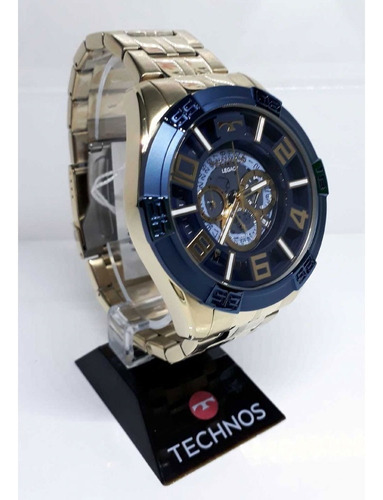 Relógio Technos Original Cronógrafo Dourado Nfe E Garantia