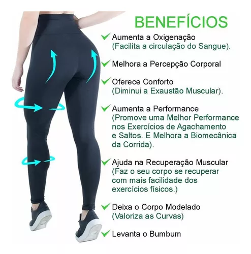 Legging Academia Cintura Alta Suplex Alta Compressão