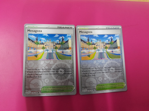 Cartas Pokemon, Mesagoza, 2 Copias, Holo Reverse (Usado)