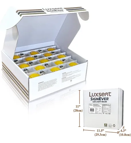 Luxsent Sign S14 Bulbo Decorativo Led, Color Amarillo, A De