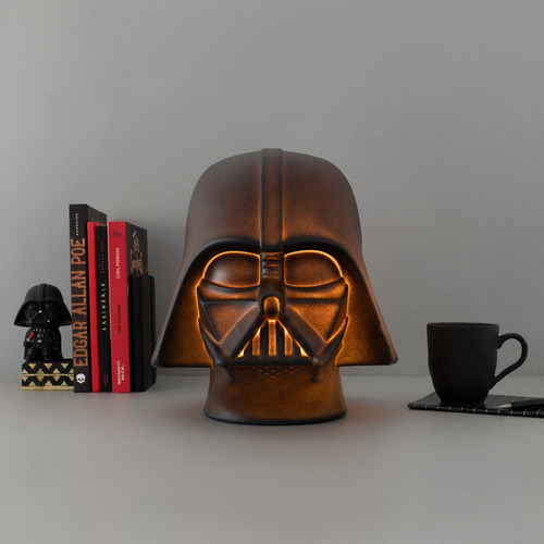 Luminária Usare Darth Vader Vilão Personagem Filmes Universo Cúpula Preto Estrutura Preto