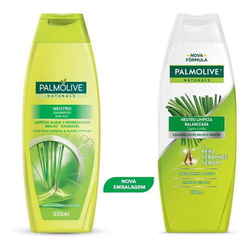 3 Shampoos Palmolive Naturals Neutro 350ml Cada